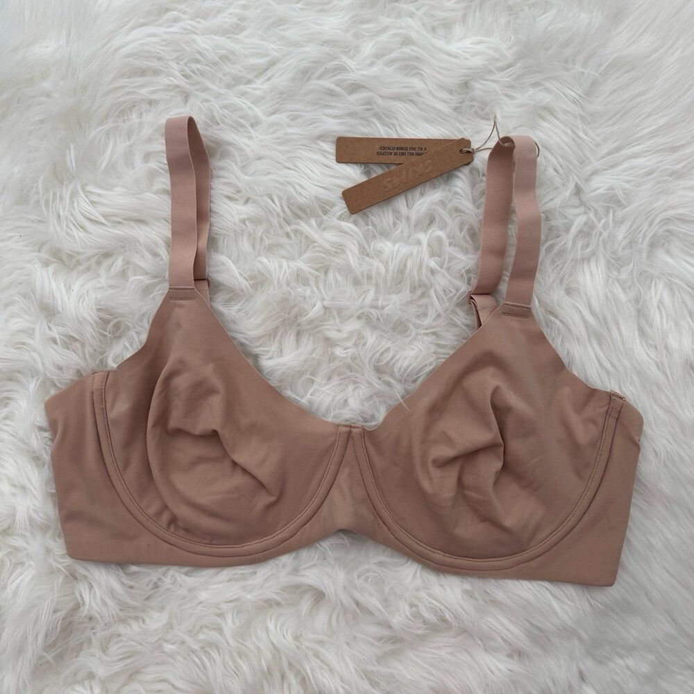 Skims Fits Everybody Unlined Demi Bra Mica Size 42D - Picture 2 of 9